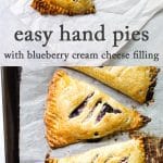 Freezer-friendly blueberry hand pies