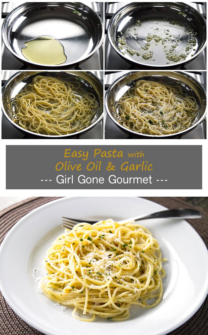 What type of oil do you use for pasta with garlic and oil?